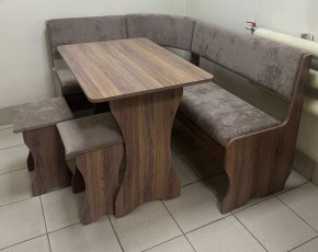 Кухонный уголок Миссия V велюр(серый) в Карасуке - karasyk.mebelnovo.ru | фото