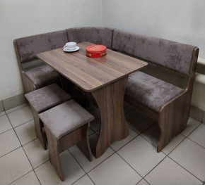 Кухонный уголок Миссия V велюр(серый) в Карасуке - karasyk.mebelnovo.ru | фото