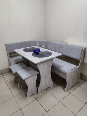 Кухонный уголок Миссия V велюр (цемент) в Карасуке - karasyk.mebelnovo.ru | фото