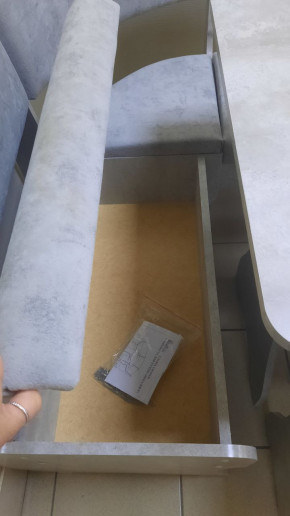 Кухонный уголок Миссия V велюр (цемент) в Карасуке - karasyk.mebelnovo.ru | фото