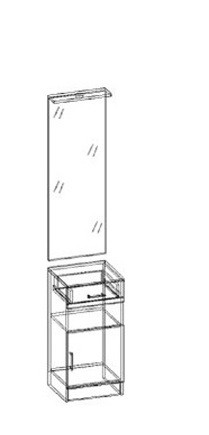 Машенька зеркало с тумбой в Карасуке - karasyk.mebelnovo.ru | фото