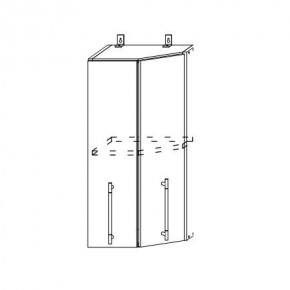 Монако ВПТ 400 шкаф верхний угловой в Карасуке - karasyk.mebelnovo.ru | фото