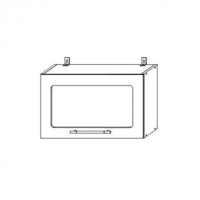 Опера ВПГС 600 шкаф верхний горизонтальный со стеклом в Карасуке - karasyk.mebelnovo.ru | фото