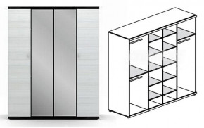 Шкаф 4-х дверный Гретта СБ-207 в Карасуке - karasyk.mebelnovo.ru | фото